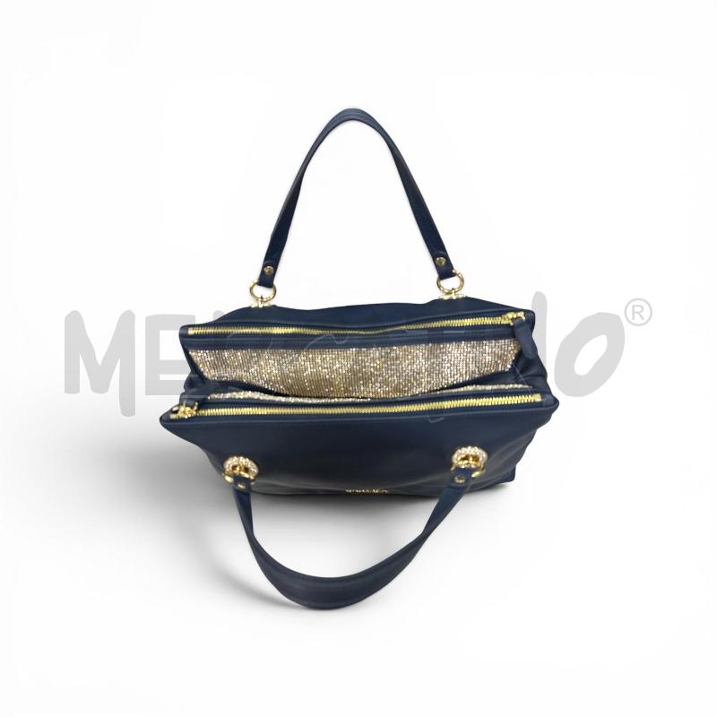 BORSA DONNA BRACCIALINI BLU STRASS | Mercatino dell'Usato Roma appia 2
