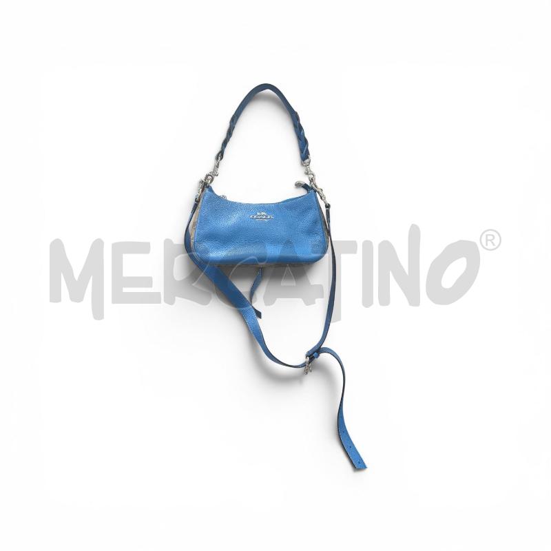 BORSA DONNA COACH TURCHESE MARR LOGO ARG TRACOLLA | Mercatino dell'Usato Roma appia 1