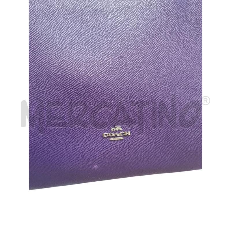 BORSA DONNA COACH VIOLA TOTE GRANDE | Mercatino dell'Usato Roma appia 2