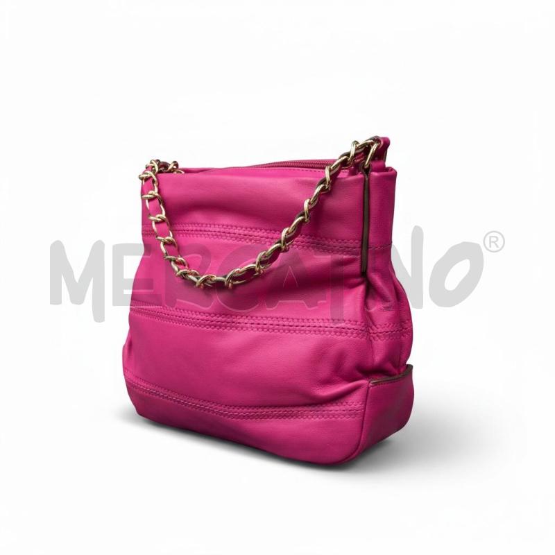 BORSA DONNA COCCINELLE VIOLA  MANICO CATENA DORATA1 | Mercatino dell'Usato Roma appia 2