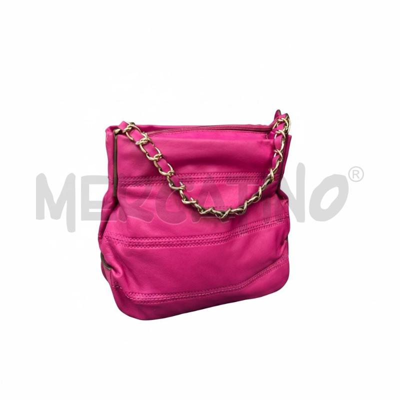 BORSA DONNA COCCINELLE VIOLA  MANICO CATENA DORATA1 | Mercatino dell'Usato Roma appia 3