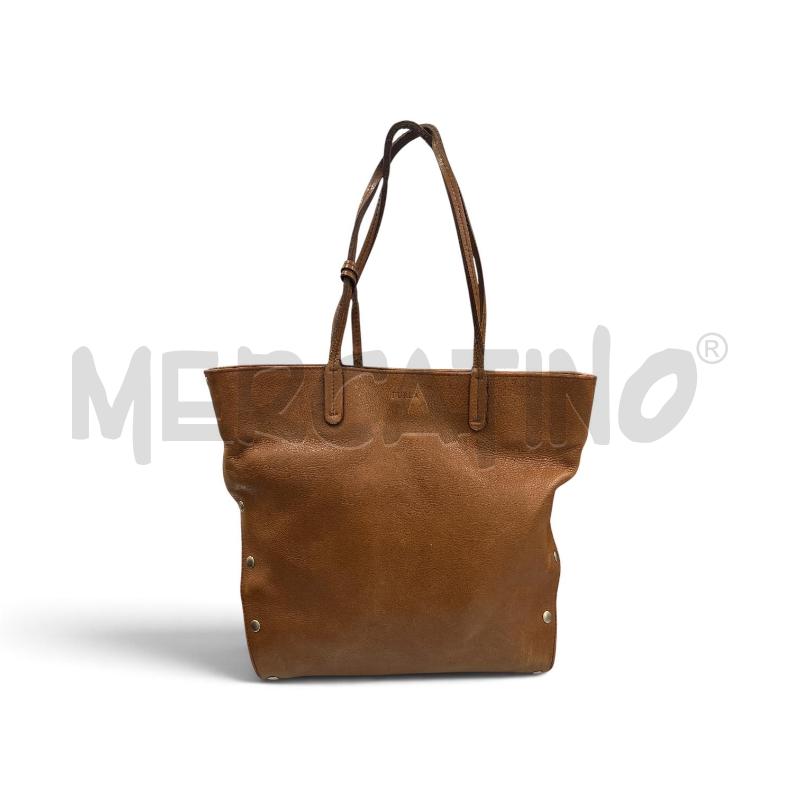 BORSA DONNA FURLA MARRONE PELLE | Mercatino dell'Usato Roma appia 1