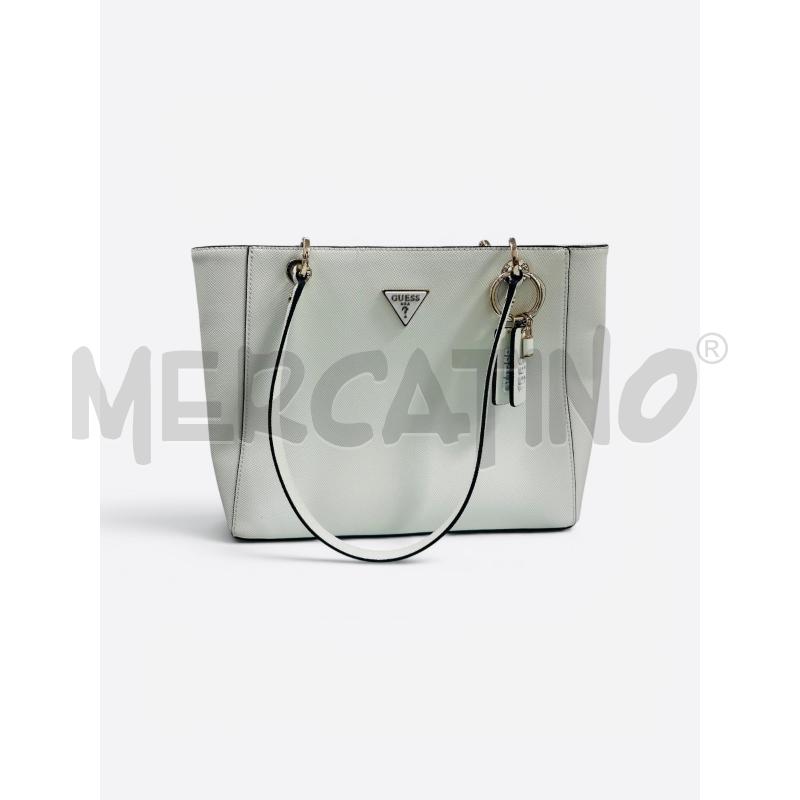BORSA DONNA GUESS BIANCA ECOPELL | Mercatino dell'Usato Roma appia 1