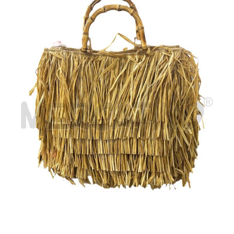 BORSA DONNA LA MILANESA PAGLIA MANIC BAMBOO  | Mercatino dell'Usato Roma appia 1