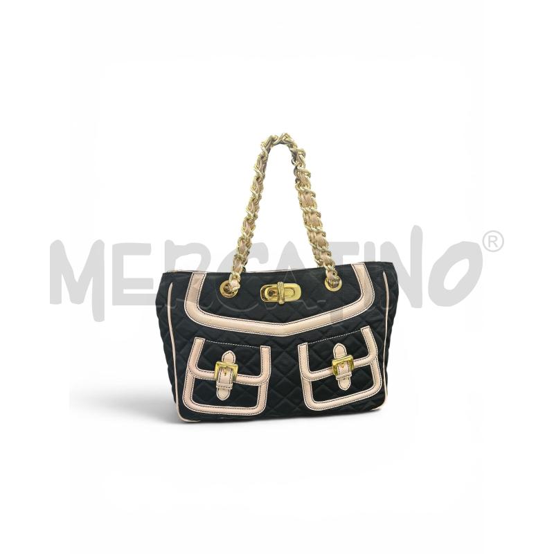BORSA DONNA LOVE MOSCHINO CHEAP AND CHIC NER BEIGE DOPPIA TASCA | Mercatino dell'Usato Roma appia 1