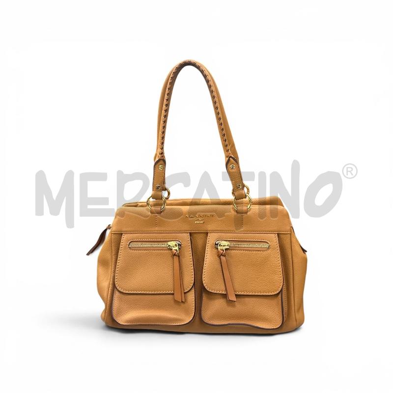 BORSA DONNA NANNINI NOCCIOLA TASCHE ESTERNE | Mercatino dell'Usato Roma appia 1