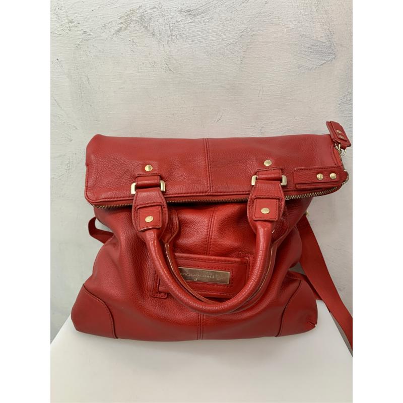 BORSA DONNA PIQUADRO IN PELLE ROSSA CON TRACOLLA | Mercatino dell'Usato  Roma appia