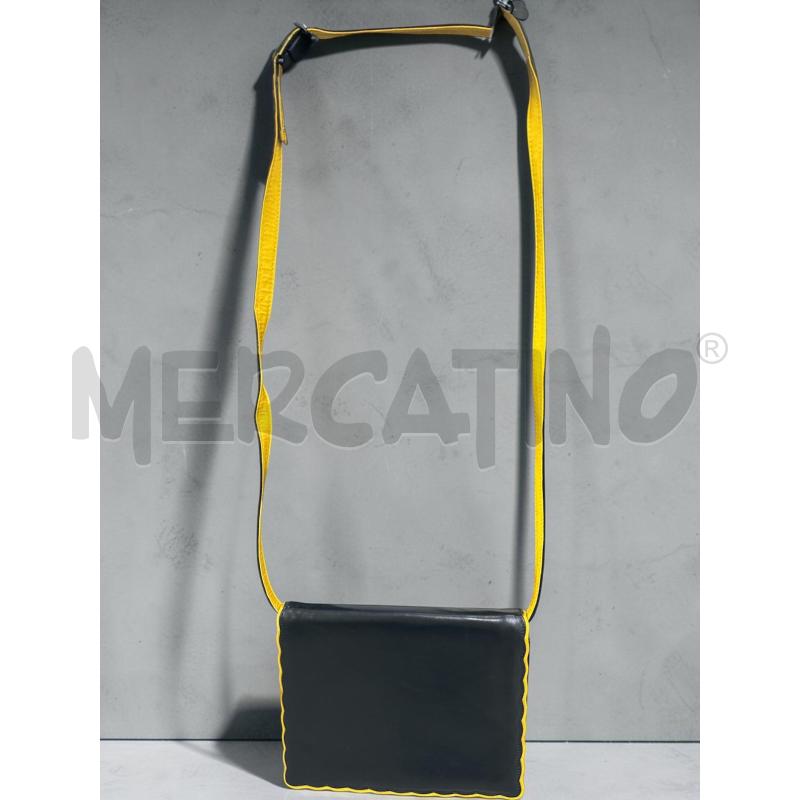 BORSA DONNA VALENTINO GARAVANI BLU INSERTI GIALLI | Mercatino dell'Usato Roma appia 1