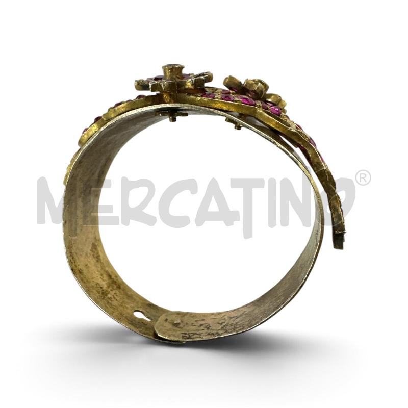 BRACCIALE ARG DOR PIETRE FUCSIA | Mercatino dell'Usato Roma appia 2