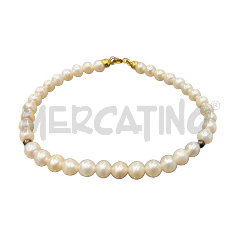 BRACCIALE PERLE CHIUSURA MP DORAT  | Mercatino dell'Usato Roma appia 3