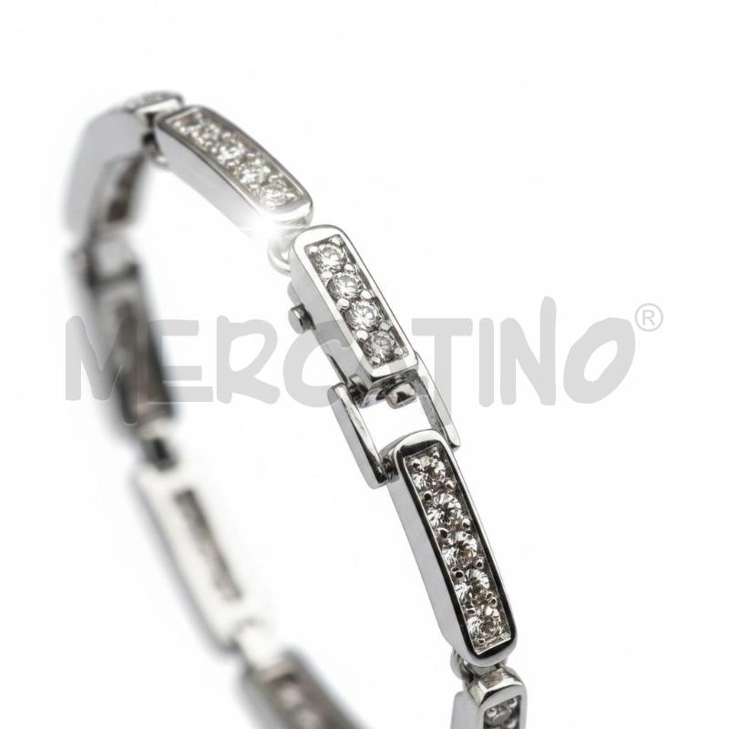 BRACCIALE SWAROVSKI ARGENTATO STRASS | Mercatino dell'Usato Roma appia 2