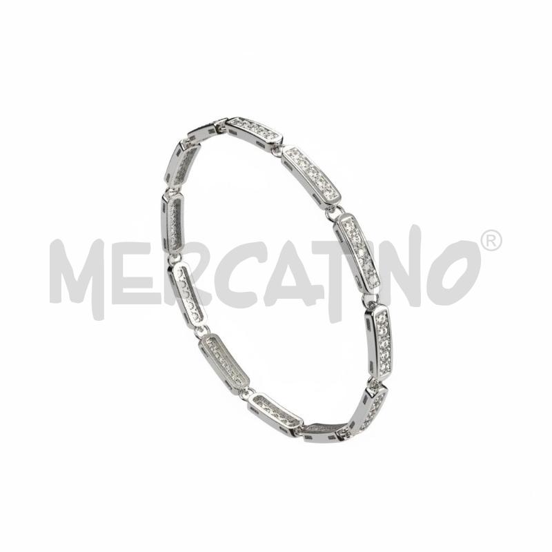 BRACCIALE SWAROVSKI ARGENTATO STRASS | Mercatino dell'Usato Roma appia 3