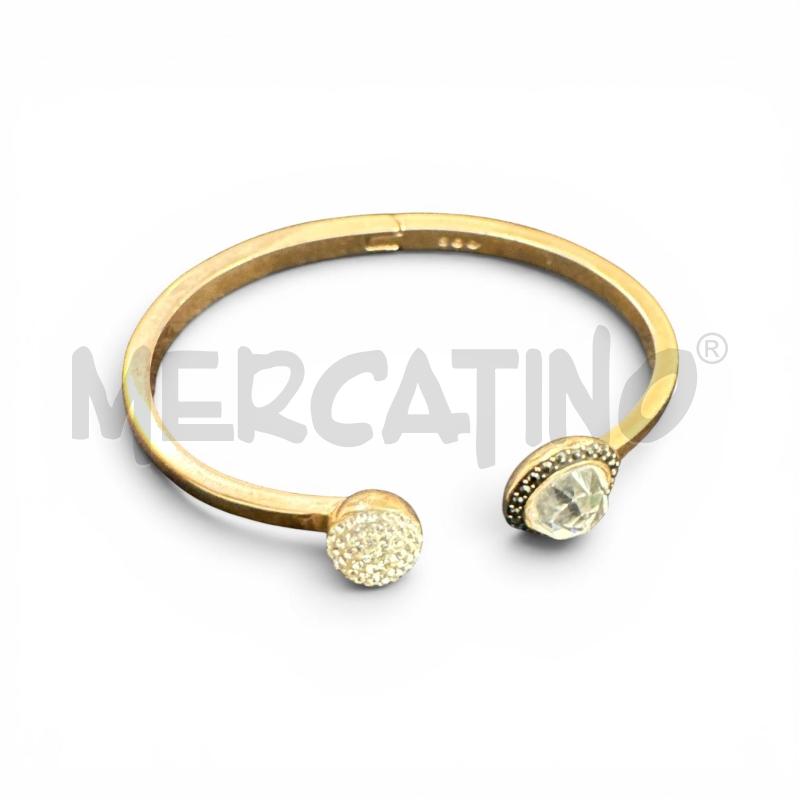 BRACCIALE SWAROVSKI DORAT STRASS  BIANCO  DOPPIO | Mercatino dell'Usato Roma appia 1