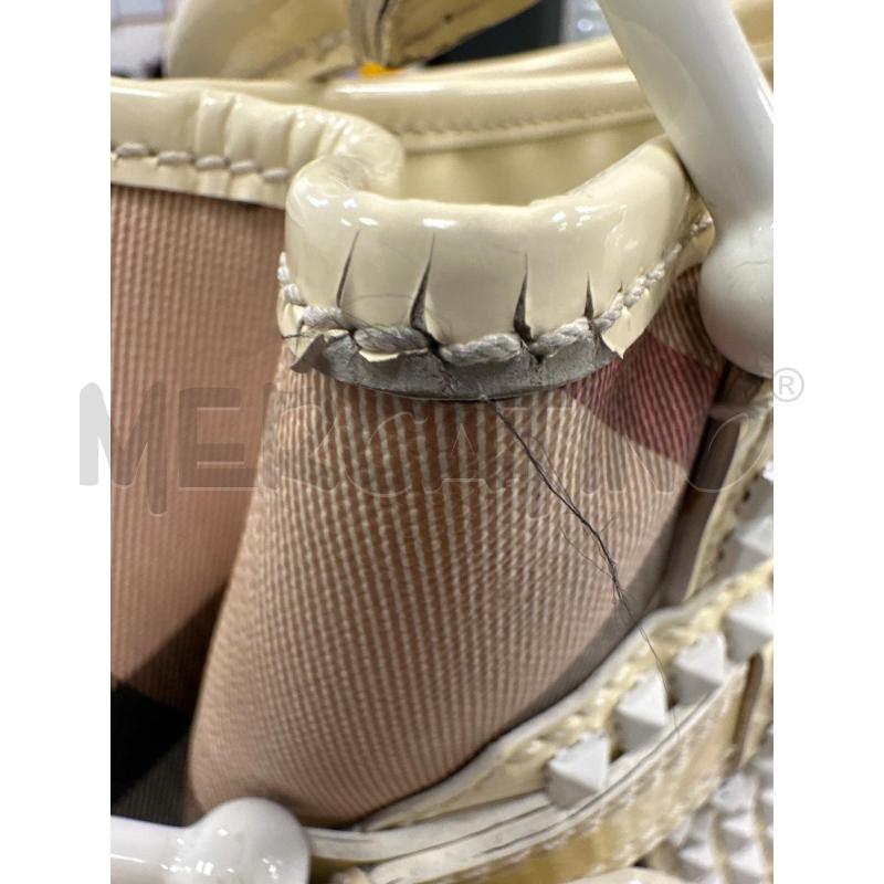 BURBERRY ITEFFSRL814FIR BORSA BEIGE NER GRIG MANIC VERNIC  | Mercatino dell'Usato Roma appia 2