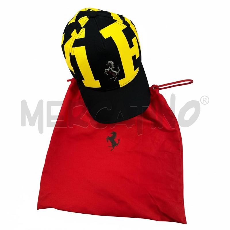 CAPPELLO FERRARI NER GIALL +DUST BAG | Mercatino dell'Usato Roma appia 2