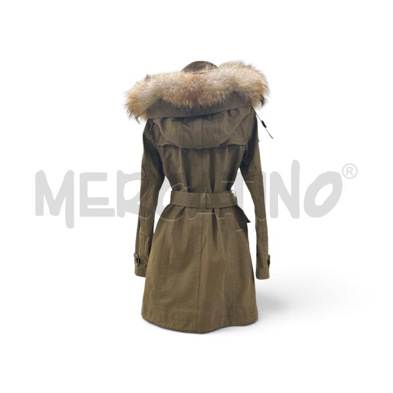 CAPPOTTO DONNA BURBERRY VERDE CAPPUCCIO | Mercatino dell'Usato Roma appia 2