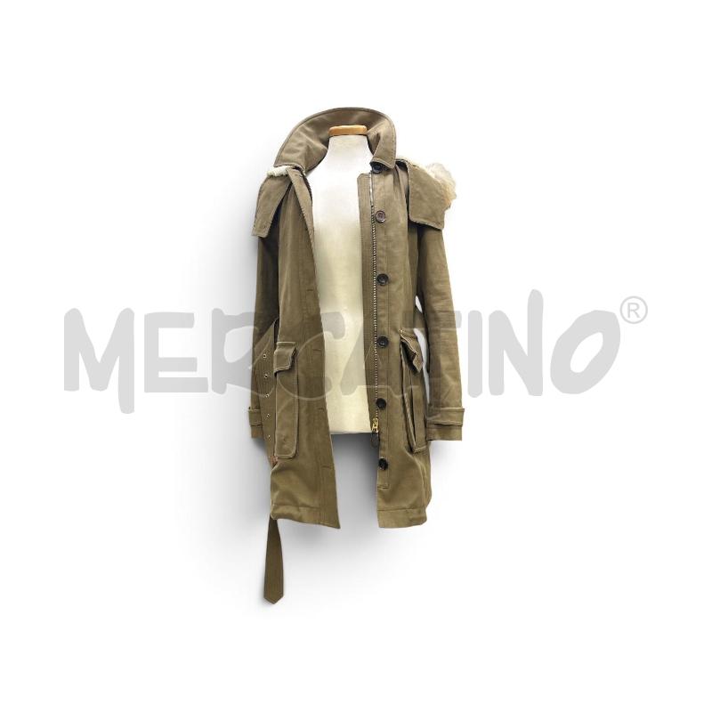 CAPPOTTO DONNA BURBERRY VERDE CAPPUCCIO | Mercatino dell'Usato Roma appia 3