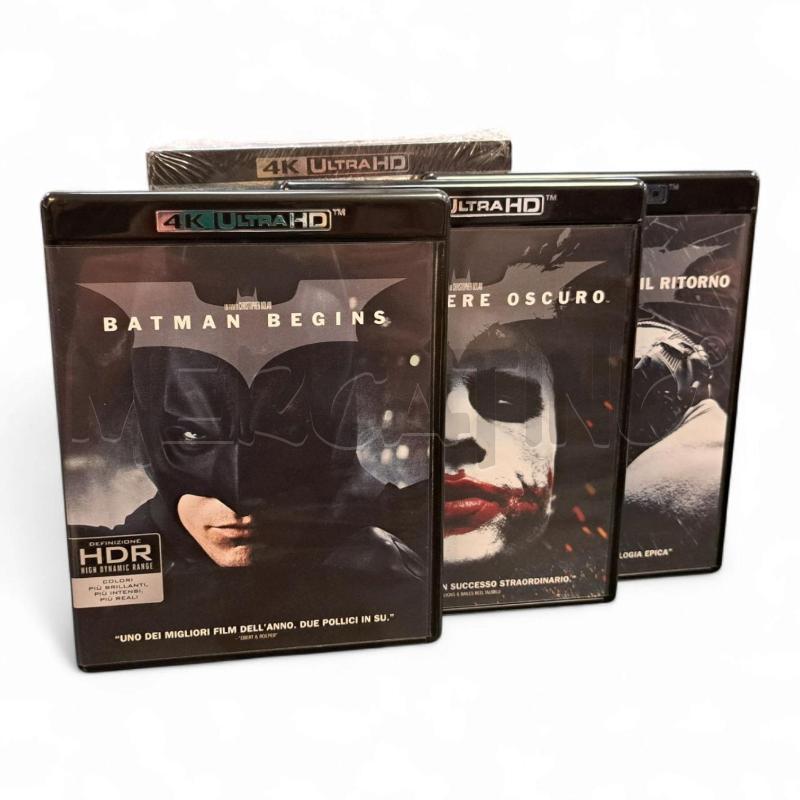 COFANETTO IL CAVALIERE OSCURO TRILOGIA BLU RAY 4K | Mercatino dell'Usato Roma appia 3