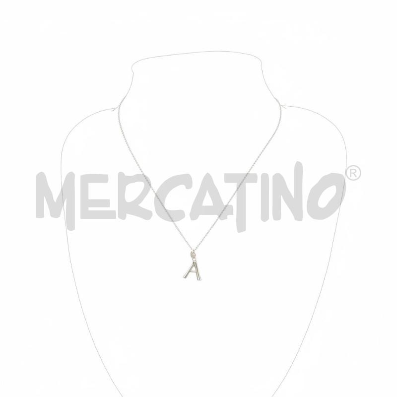 COLLANA BOCCADAMO MP ARG LETTERA A | Mercatino dell'Usato Roma appia 1