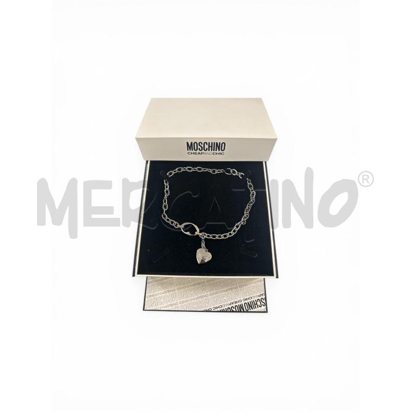 COLLANA MOSCHINO CHEAPANDCHIC CATENA ARGENTATA | Mercatino dell'Usato Roma appia 1