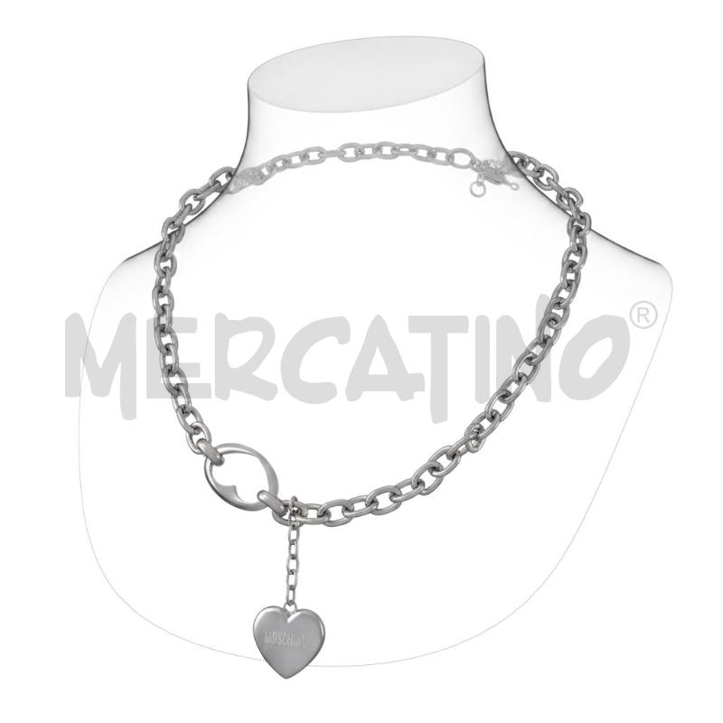 COLLANA MOSCHINO CHEAPANDCHIC CATENA ARGENTATA | Mercatino dell'Usato Roma appia 2