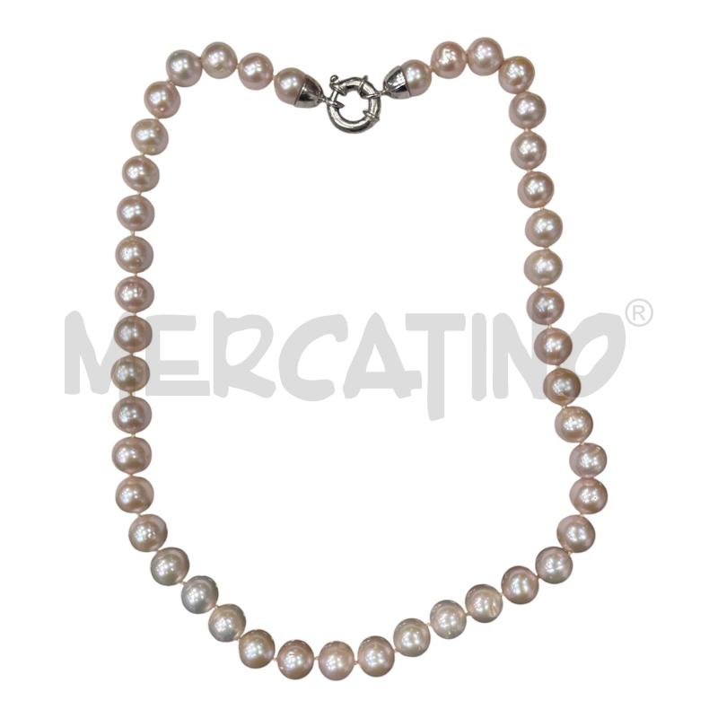 COLLANA MP ARG PERLE ROSATE | Mercatino dell'Usato Roma appia 1