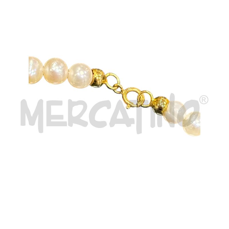 COLLANA PERLE CHIUSURA MP DORAT  | Mercatino dell'Usato Roma appia 2