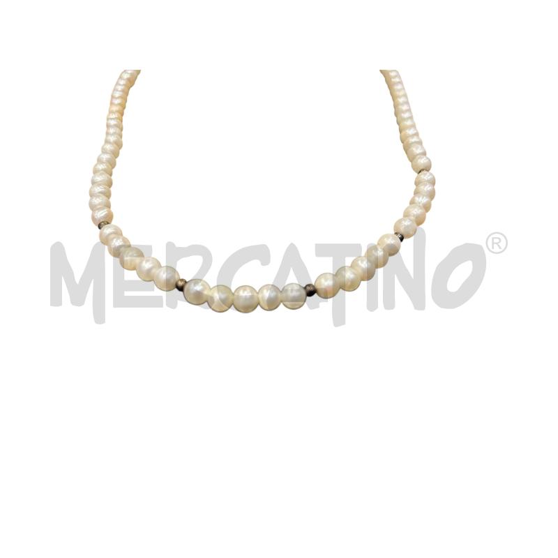 COLLANA PERLE CHIUSURA MP DORAT  | Mercatino dell'Usato Roma appia 3