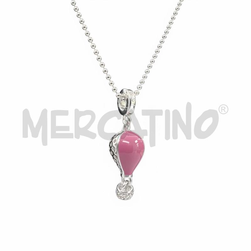 COLLANA ROSATO MP ARG MONGOLFIERA | Mercatino dell'Usato Roma appia 2