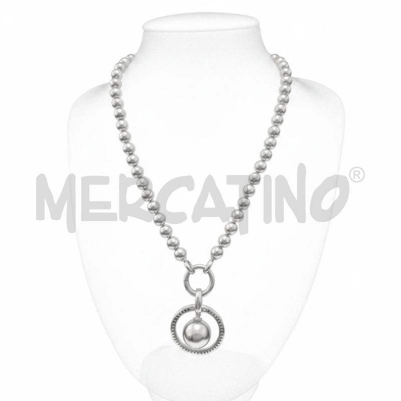 COLLANA TI SENTO GRIG  E MP ARG STRASS | Mercatino dell'Usato Roma appia 1