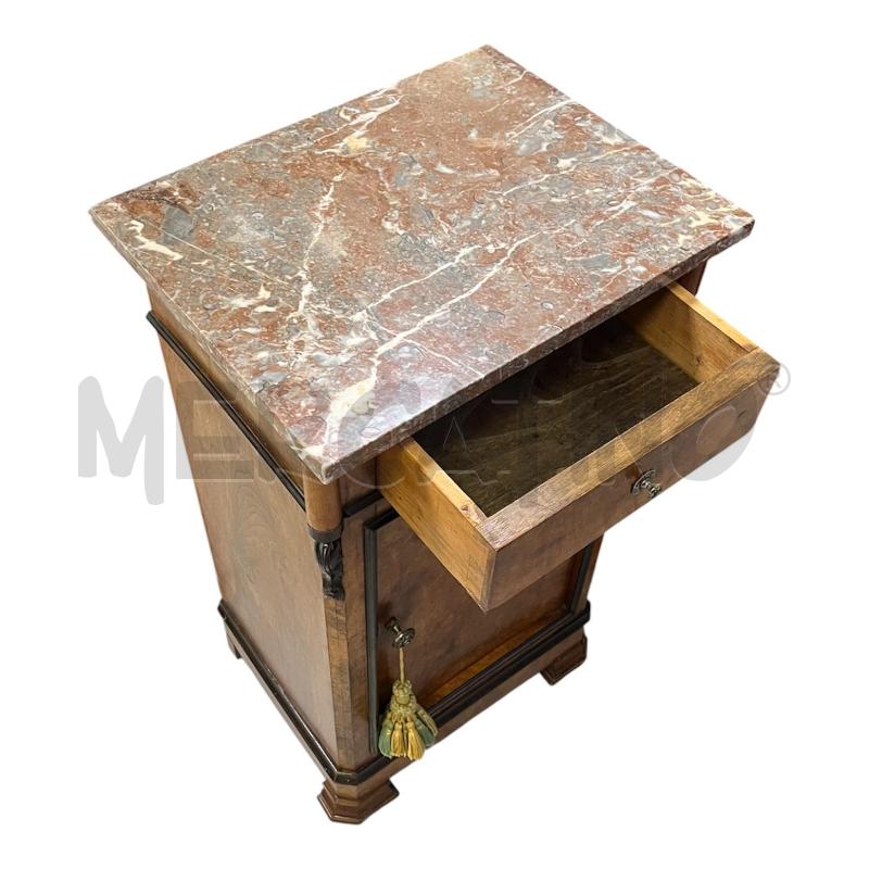 COMODINO NOCE P/MARMO | Mercatino dell'Usato Roma appia 1