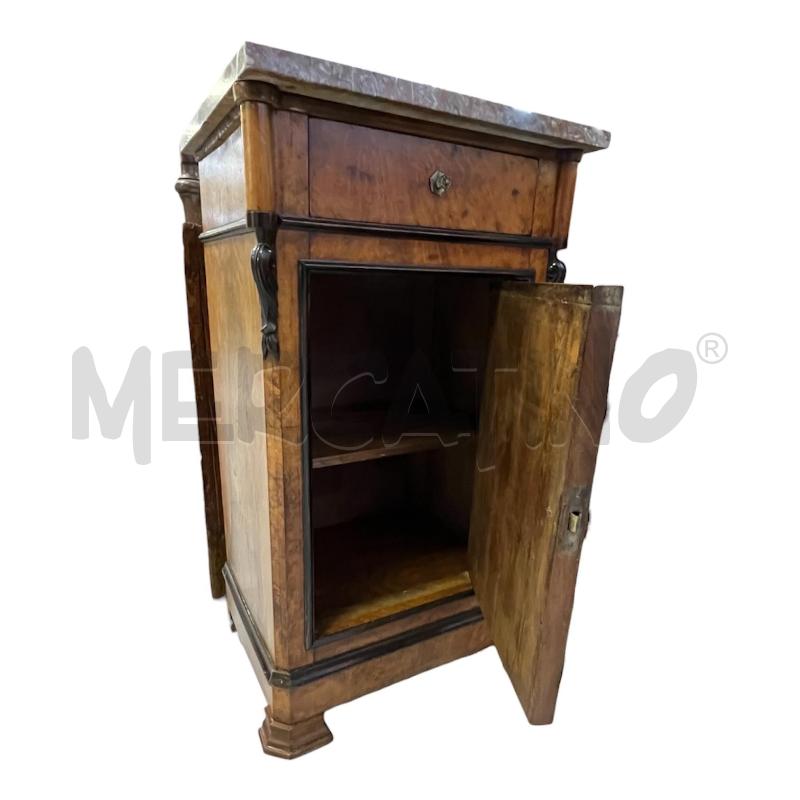 COMODINO NOCE P/MARMO | Mercatino dell'Usato Roma appia 4