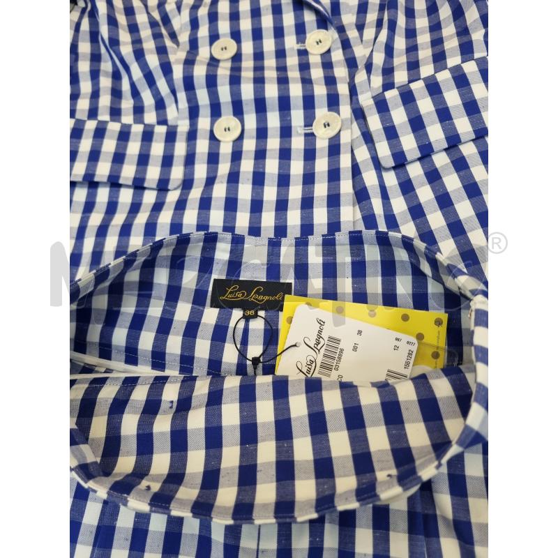 COMPLETO DONNA LUISA SPAGNOLI QUADRAT BLU  BIANC G+SHORTS  | Mercatino dell'Usato Roma appia 3