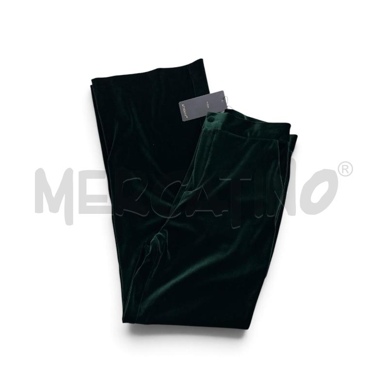 COMPLETO DONNA  ATTENTIF VERDE VELLUTO PANT+GIACCA | Mercatino dell'Usato Roma appia 3