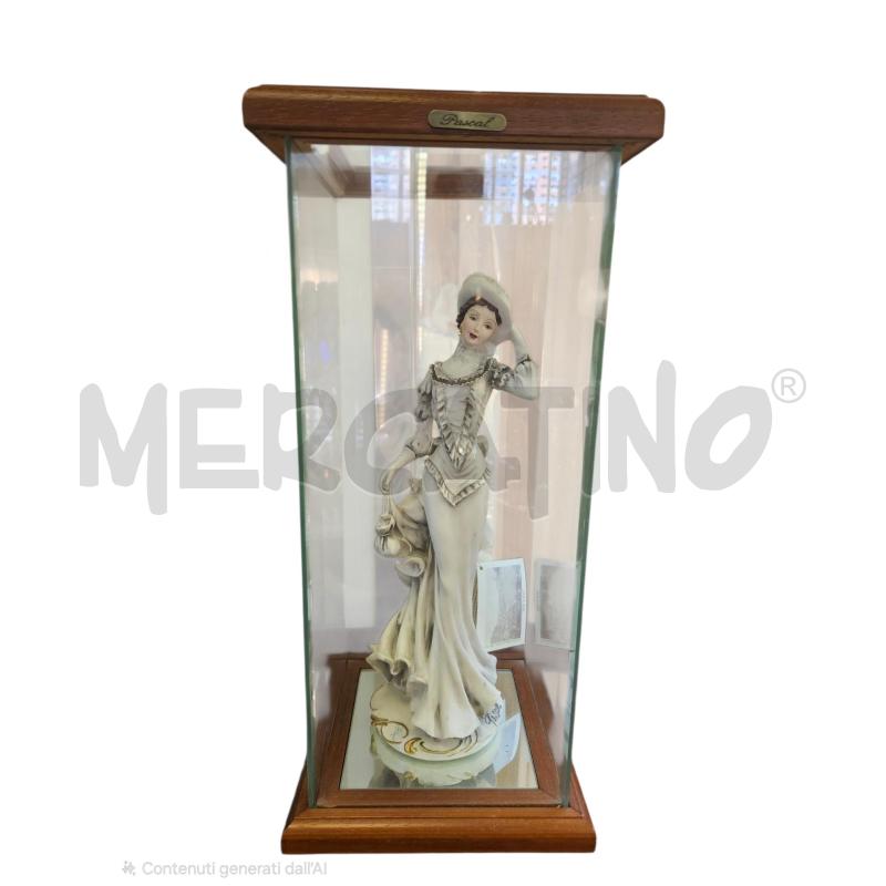 DAMA CAPODIMONTE PASCAL STATUA CON TECA | Mercatino dell'Usato Roma appia 1