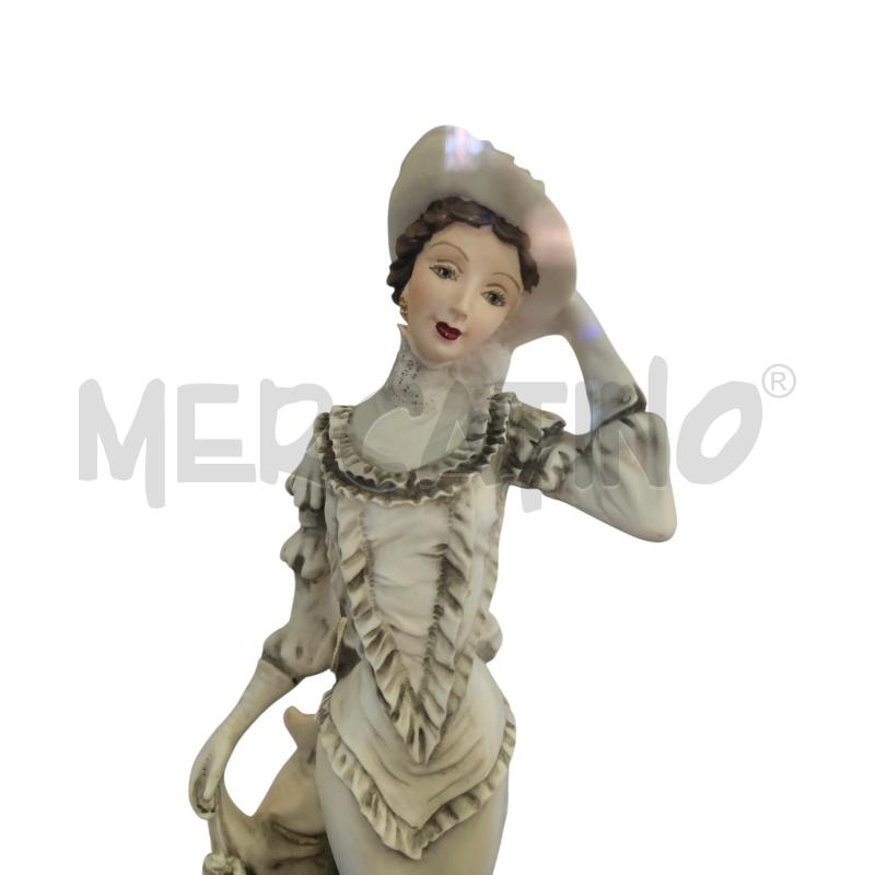 DAMA CAPODIMONTE PASCAL STATUA CON TECA | Mercatino dell'Usato Roma appia 3