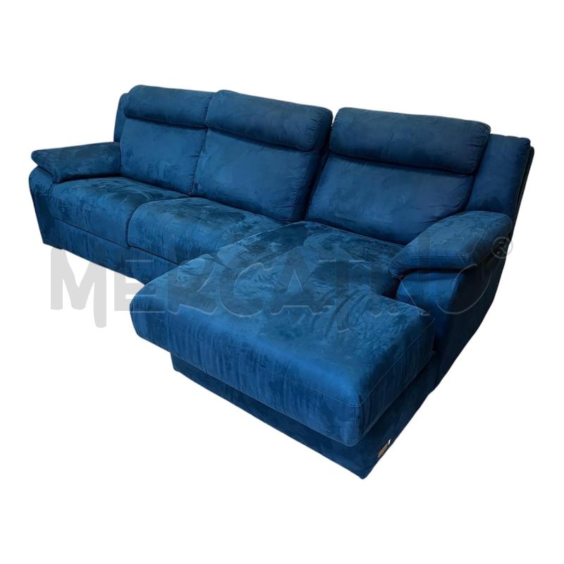 DIVANO BLU RELAX C/PENISOLA | Mercatino dell'Usato Roma appia 1