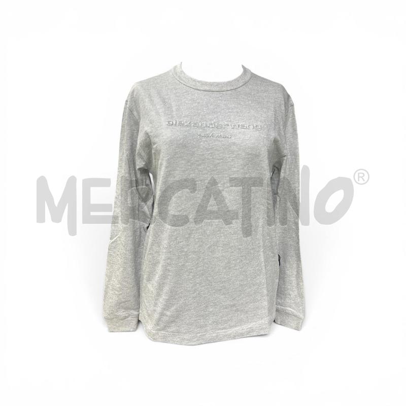 FELPA DONNA ALEXANDER WANG GRIGIA PAILETTES | Mercatino dell'Usato Roma appia 1