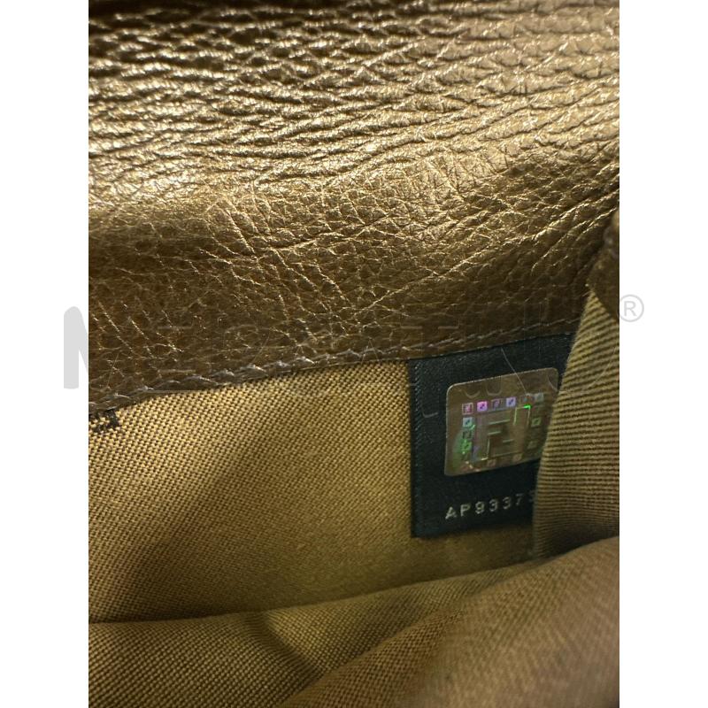 FENDI PORTA FOGLIO BORDI PELLE MORRONE STOFF LOGHI NER  | Mercatino dell'Usato Roma appia 3