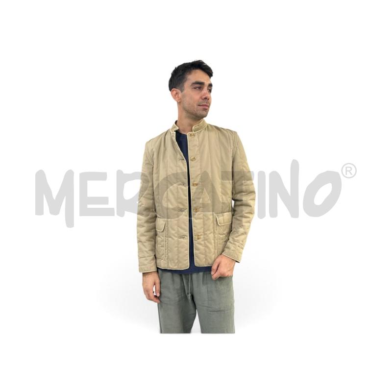 GIACCA UOMO AQUASCUTUM BEIGE TRAPUNTATO INT QUADRI BLU MARR | Mercatino dell'Usato Roma appia 1
