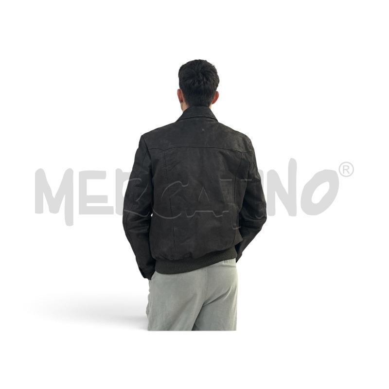 GIUBBINO UOMO BLUSTAFF PELLE NER INT TRAPUNTAT  | Mercatino dell'Usato Roma appia 2