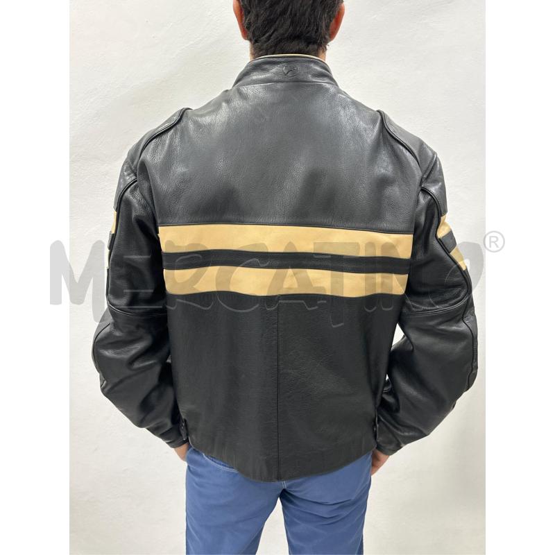 GIUBBOTTO UOMO BERING PELLE NER E BEIGE | Mercatino dell'Usato Roma appia 3