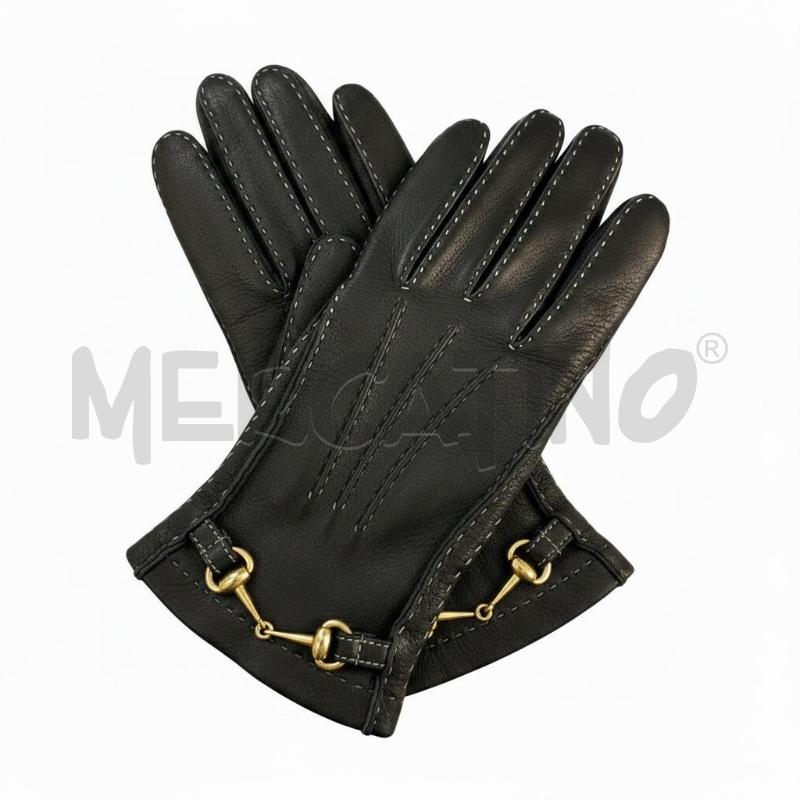 GUANTI DONNA GUCCI VINTAGE PELLE MARR CUCITURE BIANC | Mercatino dell'Usato Roma appia 2