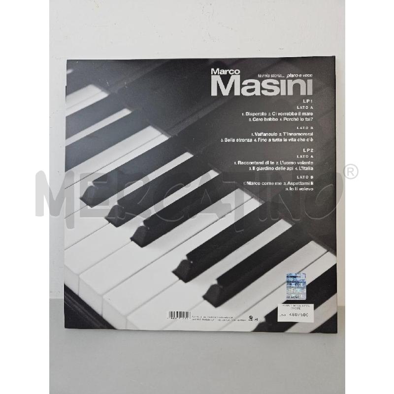 LP MARCO MASINI - LA MIA STORIA PIANO E VOCE LIMITED EDITION AUTOGRAFATA  | Mercatino dell'Usato Roma appia 3