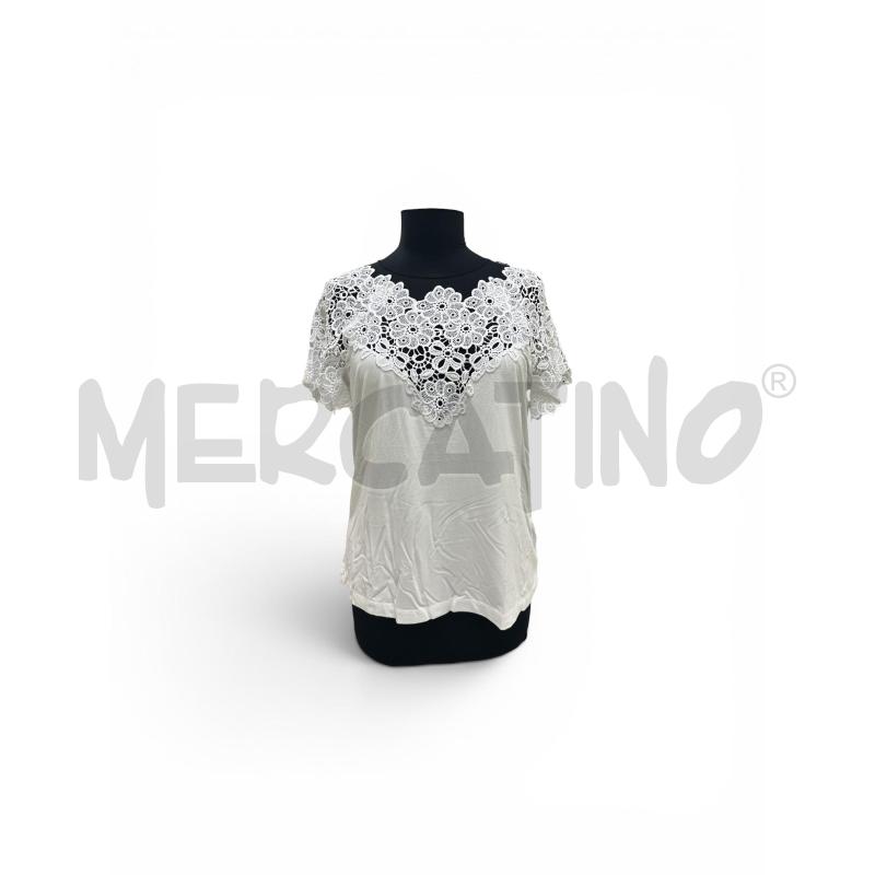MAGLIA DONNA LUSIA SPAGNOLI BIAN SCATOLA  | Mercatino dell'Usato Roma appia 1
