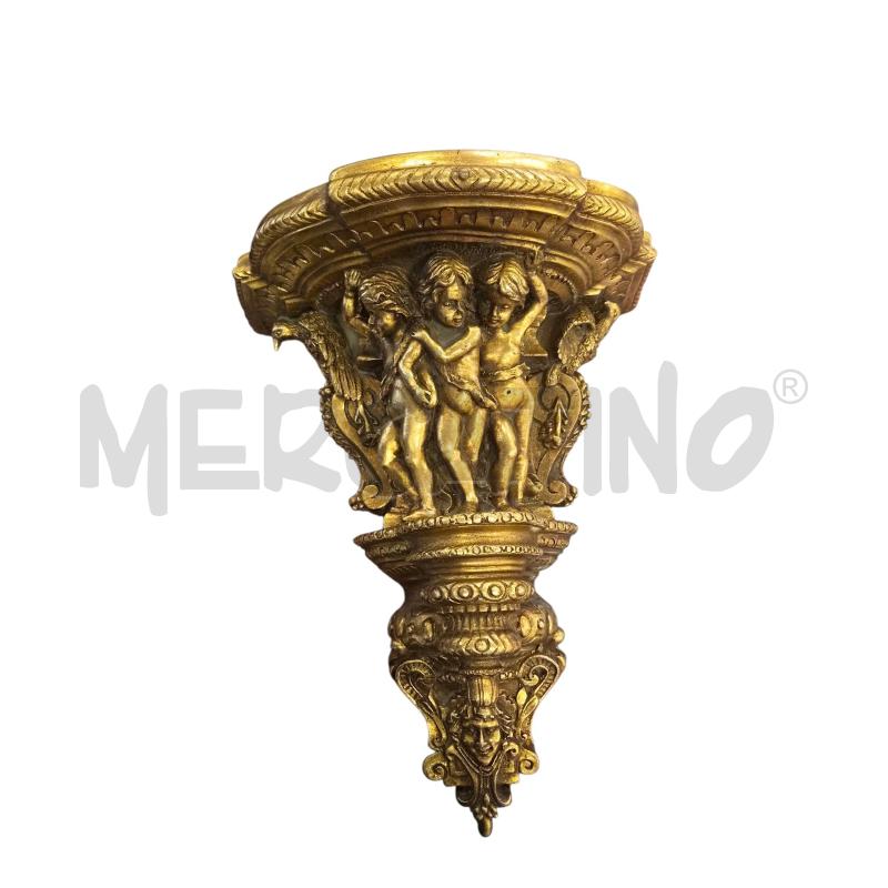 MENSOLA 3 PUTTI DORATA | Mercatino dell'Usato Roma appia 3