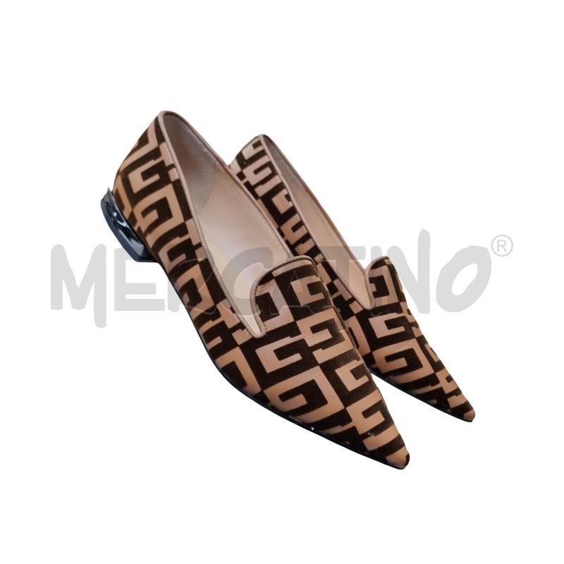 MOCASSINI DONNA GUESS PELL MARRONCIN LOGO VELLUTAT MARR  | Mercatino dell'Usato Roma appia 1