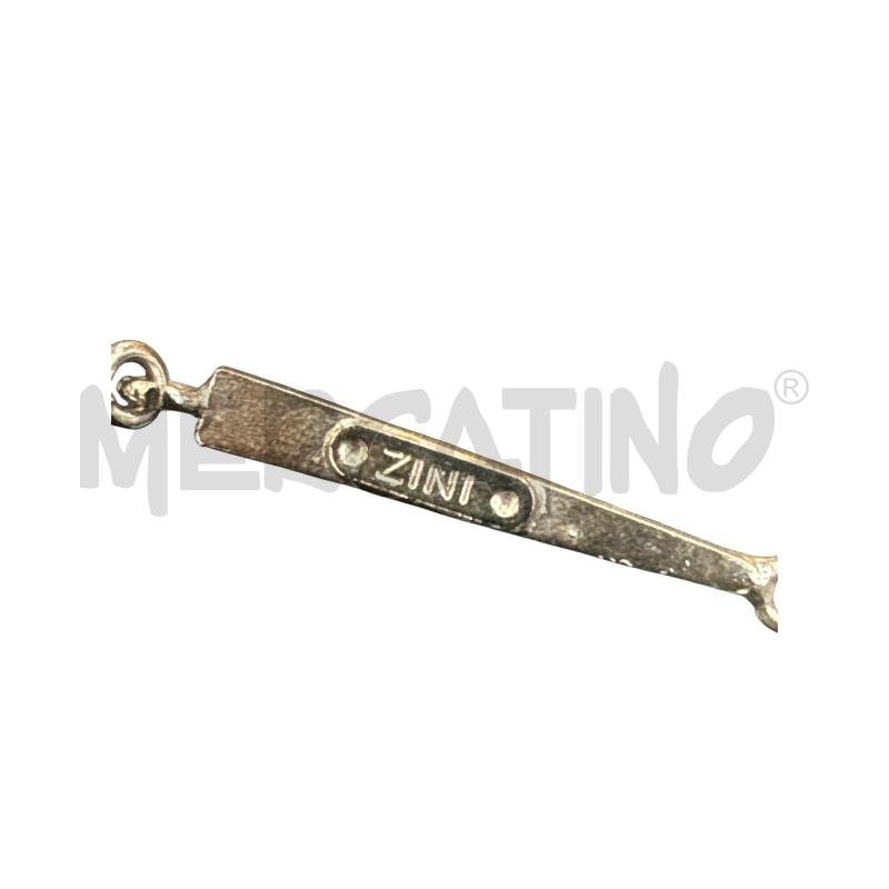 ORECCHINI ZINI ARGENTATI CLIP PENDENTI CELEST STRASS | Mercatino dell'Usato Roma appia 3