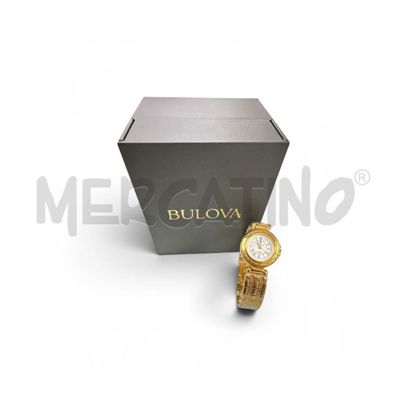 OROLOGIO DA POLSO BULOVA CINTURINO DORATO | Mercatino dell'Usato Roma appia 1