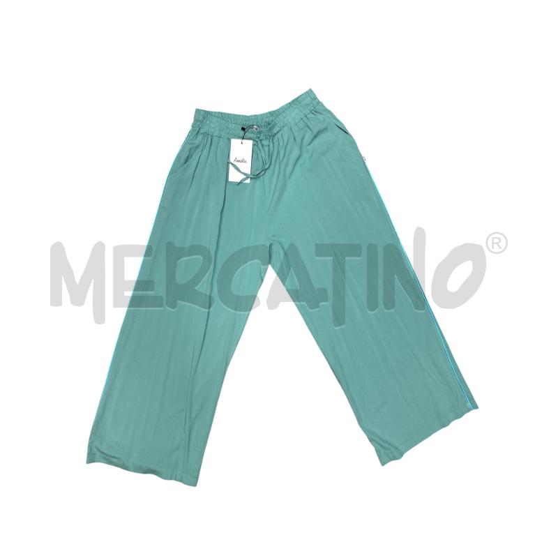 PANTALONE DONNA AMELIE TURCHESE NEW RIGHE CELEST  | Mercatino dell'Usato Roma appia 1